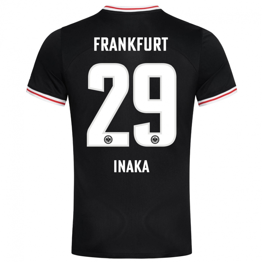 Herren Fußball Arthur Inaka #29 Schwarz Auswärtstrikot Trikot 2023/24 T-Shirt Luxemburg