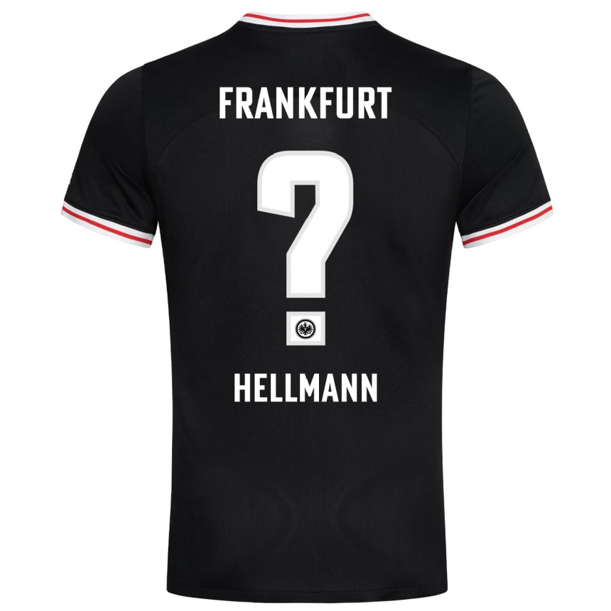 Herren Fußball Melvin Hellmann #0 Schwarz Auswärtstrikot Trikot 2023/24 T-Shirt Luxemburg