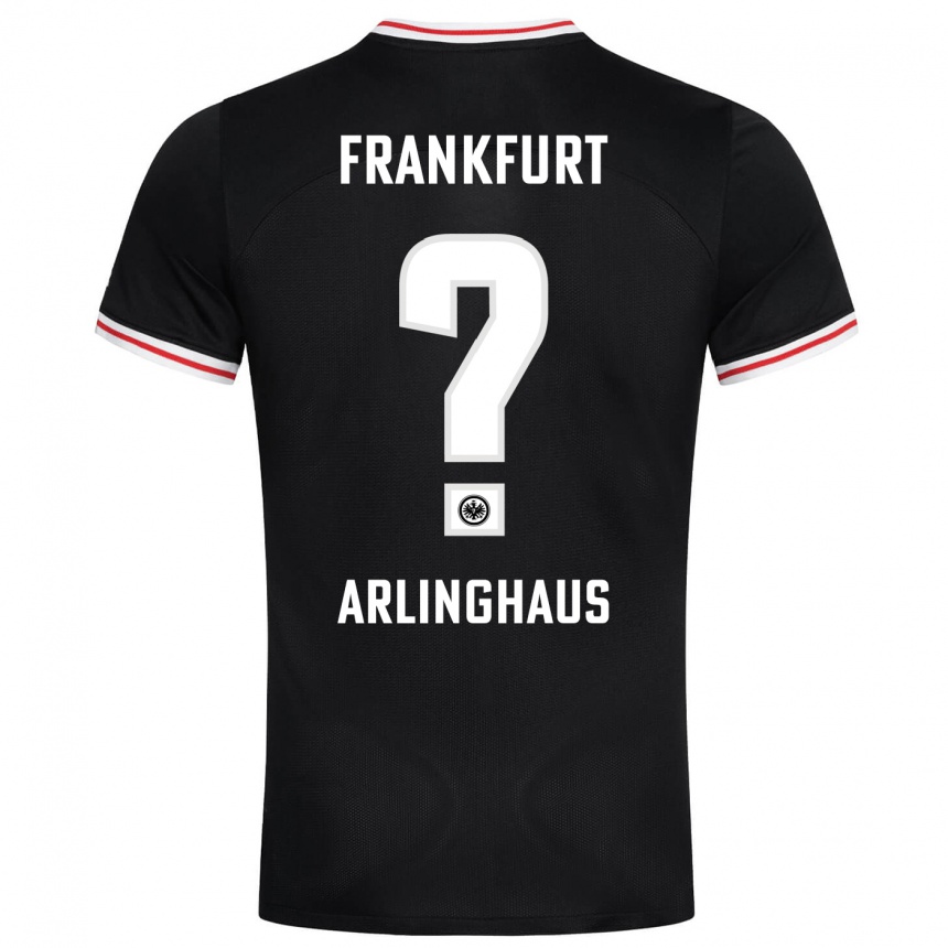 Herren Fußball Max Arlinghaus #0 Schwarz Auswärtstrikot Trikot 2023/24 T-Shirt Luxemburg