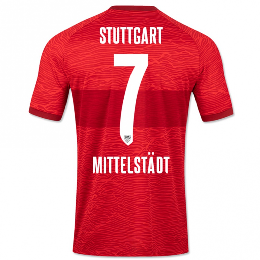 Herren Fußball Maximilian Mittelstädt #7 Rot Auswärtstrikot Trikot 2023/24 T-Shirt Luxemburg