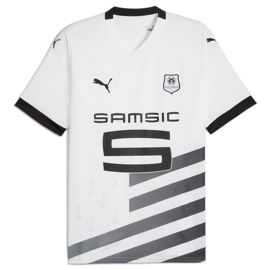Herren Fußball Benjamin Bourigeaud #14 Weiß Auswärtstrikot Trikot 2023/24 T-Shirt Luxemburg
