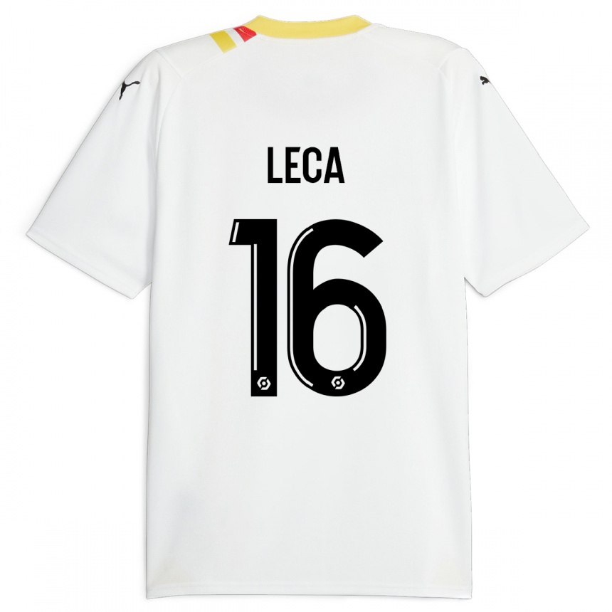 Herren Fußball Jean-Louis Leca #16 Schwarz Auswärtstrikot Trikot 2023/24 T-Shirt Luxemburg
