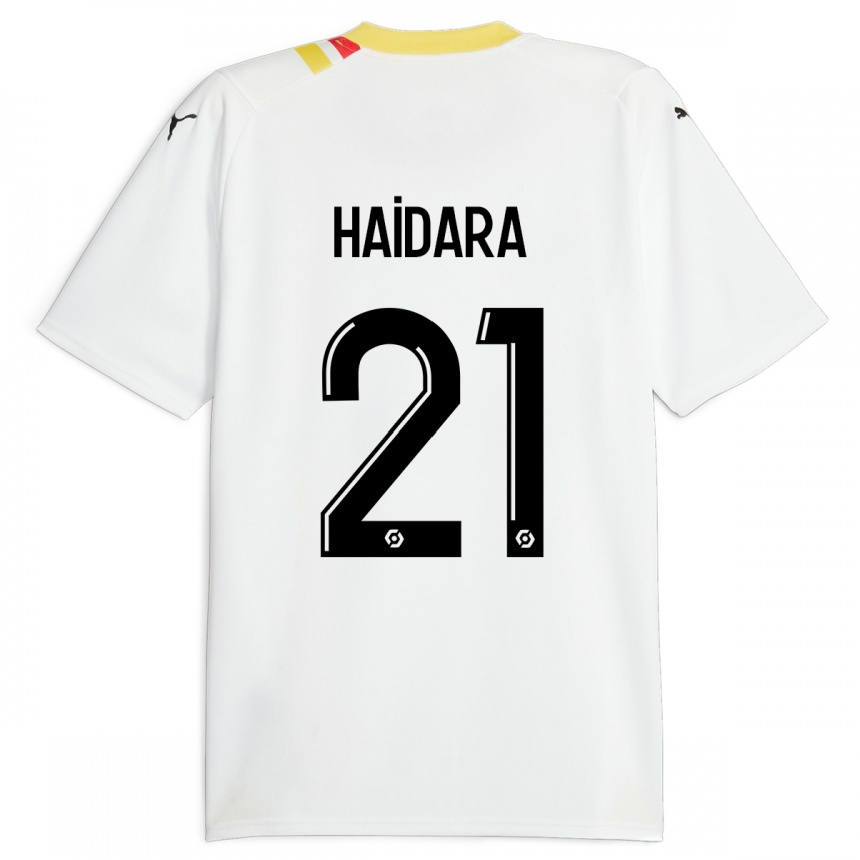 Herren Fußball Massadio Haidara #21 Schwarz Auswärtstrikot Trikot 2023/24 T-Shirt Luxemburg