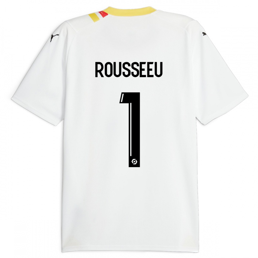 Herren Fußball Justine Rousseeu #1 Schwarz Auswärtstrikot Trikot 2023/24 T-Shirt Luxemburg