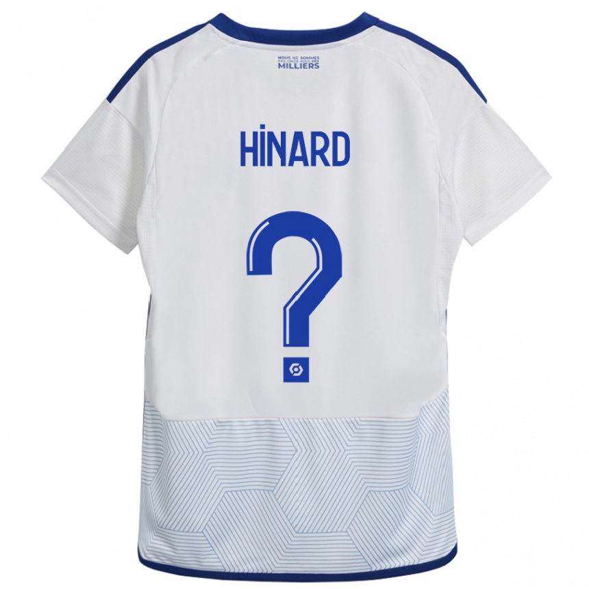 Herren Fußball Noa Hinard #0 Weiß Auswärtstrikot Trikot 2023/24 T-Shirt Luxemburg