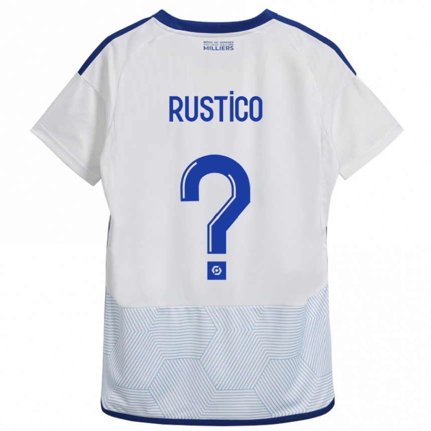 Herren Fußball Dylan Rustico #0 Weiß Auswärtstrikot Trikot 2023/24 T-Shirt Luxemburg