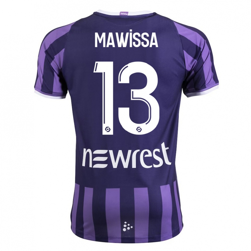 Herren Fußball Christian Mawissa Elebi #13 Lila Auswärtstrikot Trikot 2023/24 T-Shirt Luxemburg