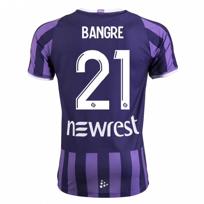 Herren Fußball Mamady Bangré #21 Lila Auswärtstrikot Trikot 2023/24 T-Shirt Luxemburg