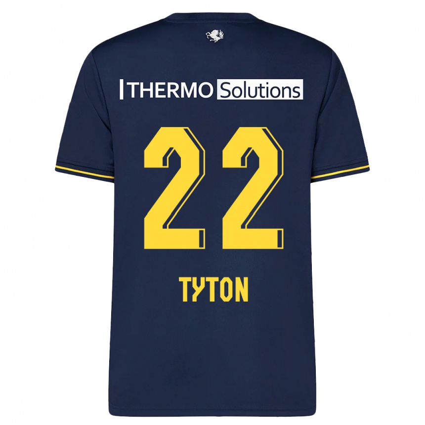Herren Fußball Przemyslaw Tyton #22 Marine Auswärtstrikot Trikot 2023/24 T-Shirt Luxemburg