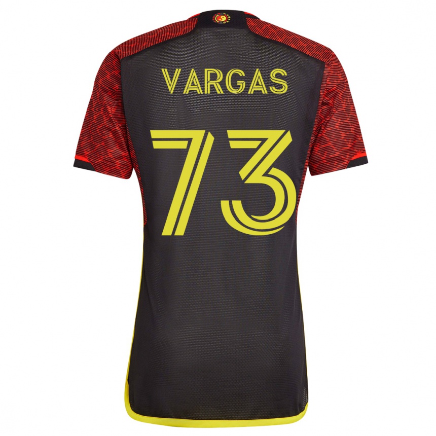Herren Fußball Obed Vargas #73 Orangefarben Auswärtstrikot Trikot 2023/24 T-Shirt Luxemburg