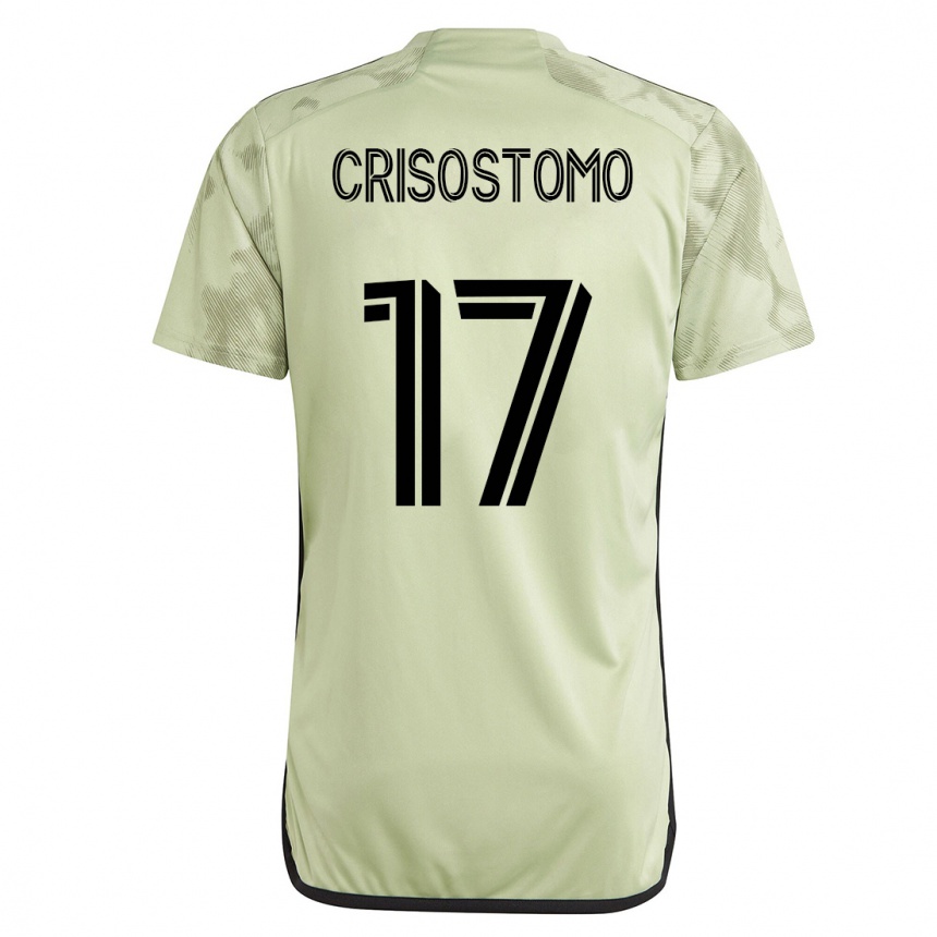 Herren Fußball Danny Crisostomo #17 Grün Auswärtstrikot Trikot 2023/24 T-Shirt Luxemburg