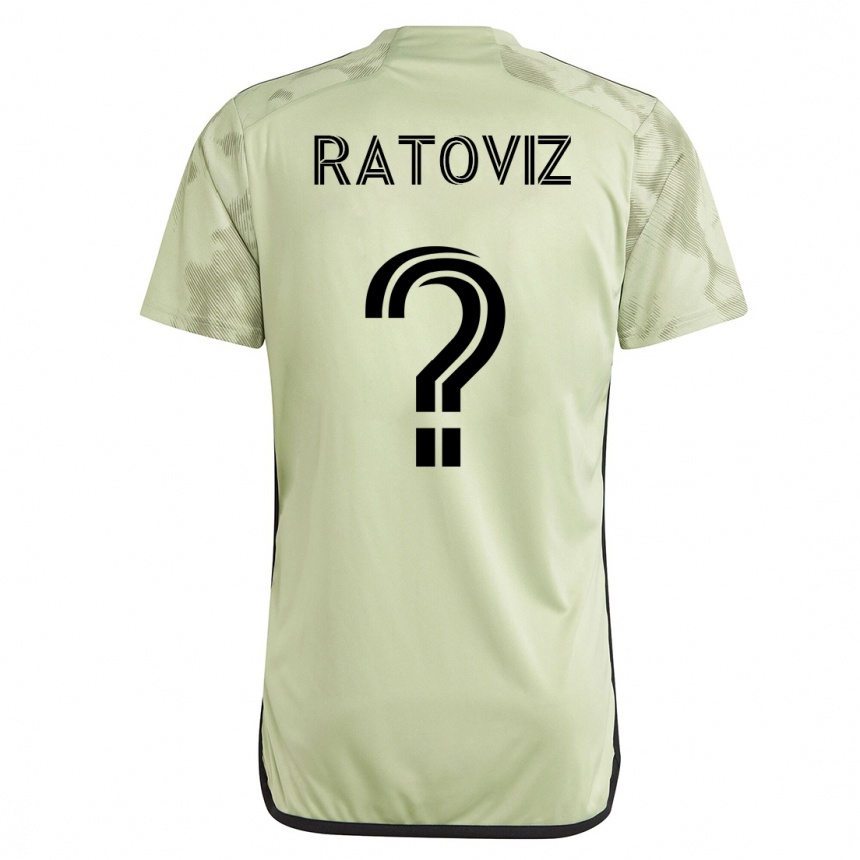 Herren Fußball Tamir Ratoviz #0 Grün Auswärtstrikot Trikot 2023/24 T-Shirt Luxemburg