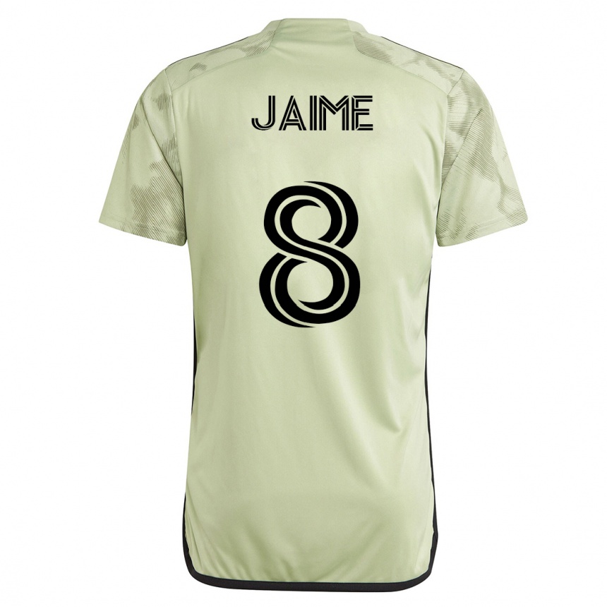 Herren Fußball Christopher Jaime #8 Grün Auswärtstrikot Trikot 2023/24 T-Shirt Luxemburg