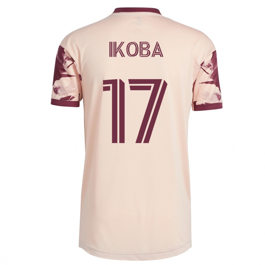 Herren Fußball Tega Ikoba #17 Cremefarben Auswärtstrikot Trikot 2023/24 T-Shirt Luxemburg