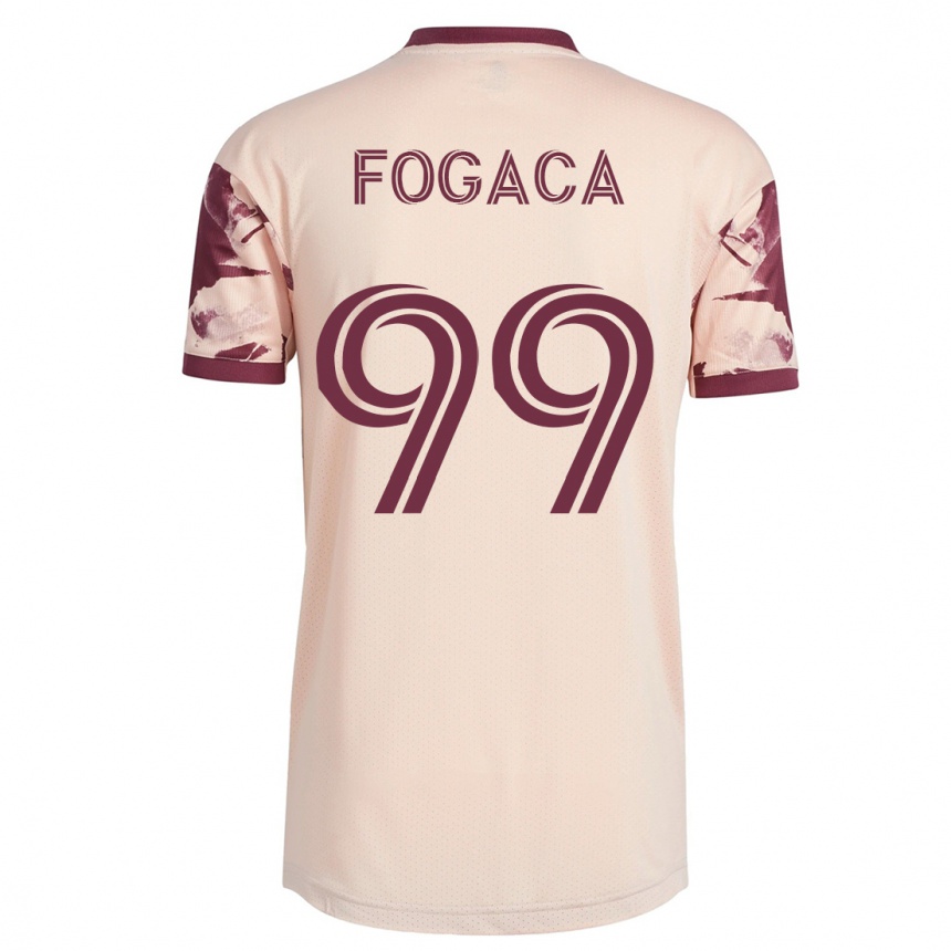 Herren Fußball Nathan Fogaça #99 Cremefarben Auswärtstrikot Trikot 2023/24 T-Shirt Luxemburg