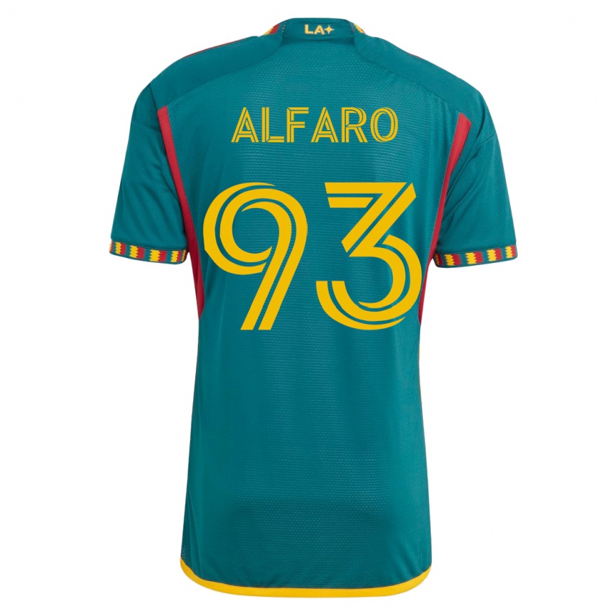 Herren Fußball Tony Alfaro #93 Grün Auswärtstrikot Trikot 2023/24 T-Shirt Luxemburg