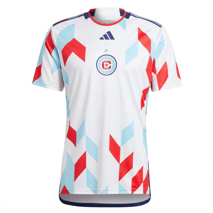 Herren Fußball Arnaud Souquet #2 Weiß Blau Auswärtstrikot Trikot 2023/24 T-Shirt Luxemburg