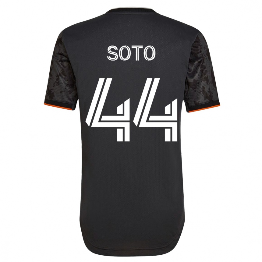 Herren Fußball Ezekiel Soto #44 Schwarz Auswärtstrikot Trikot 2023/24 T-Shirt Luxemburg