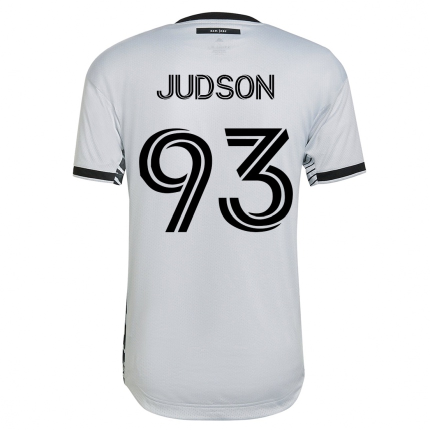Herren Fußball Judson #93 Weiß Auswärtstrikot Trikot 2023/24 T-Shirt Luxemburg