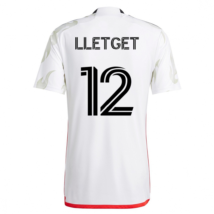Herren Fußball Sebastian Lletget #12 Weiß Auswärtstrikot Trikot 2023/24 T-Shirt Luxemburg