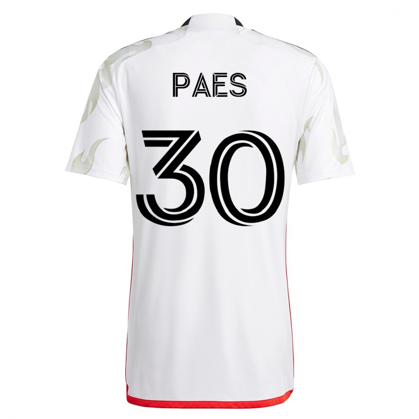 Herren Fußball Maarten Paes #30 Weiß Auswärtstrikot Trikot 2023/24 T-Shirt Luxemburg
