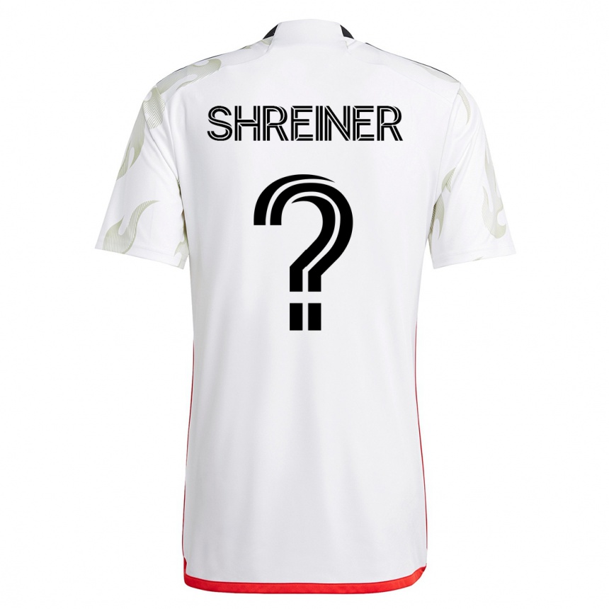 Herren Fußball Luke Shreiner #0 Weiß Auswärtstrikot Trikot 2023/24 T-Shirt Luxemburg