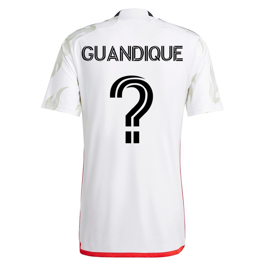 Herren Fußball Josmar Guandique #0 Weiß Auswärtstrikot Trikot 2023/24 T-Shirt Luxemburg