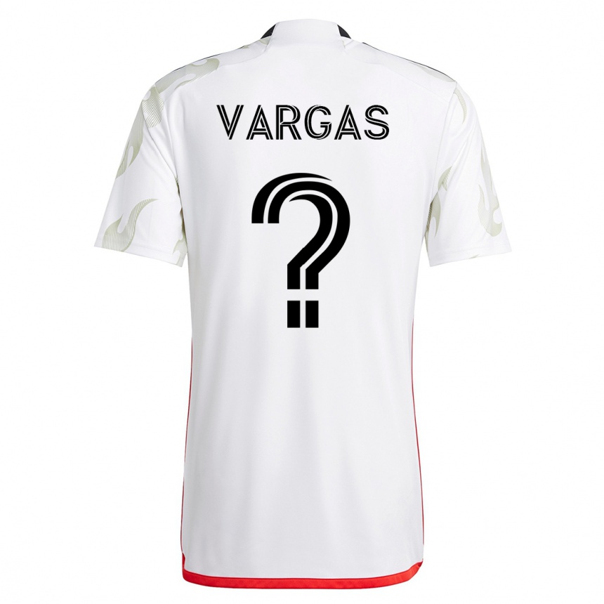 Herren Fußball Nayrobi Vargas #0 Weiß Auswärtstrikot Trikot 2023/24 T-Shirt Luxemburg