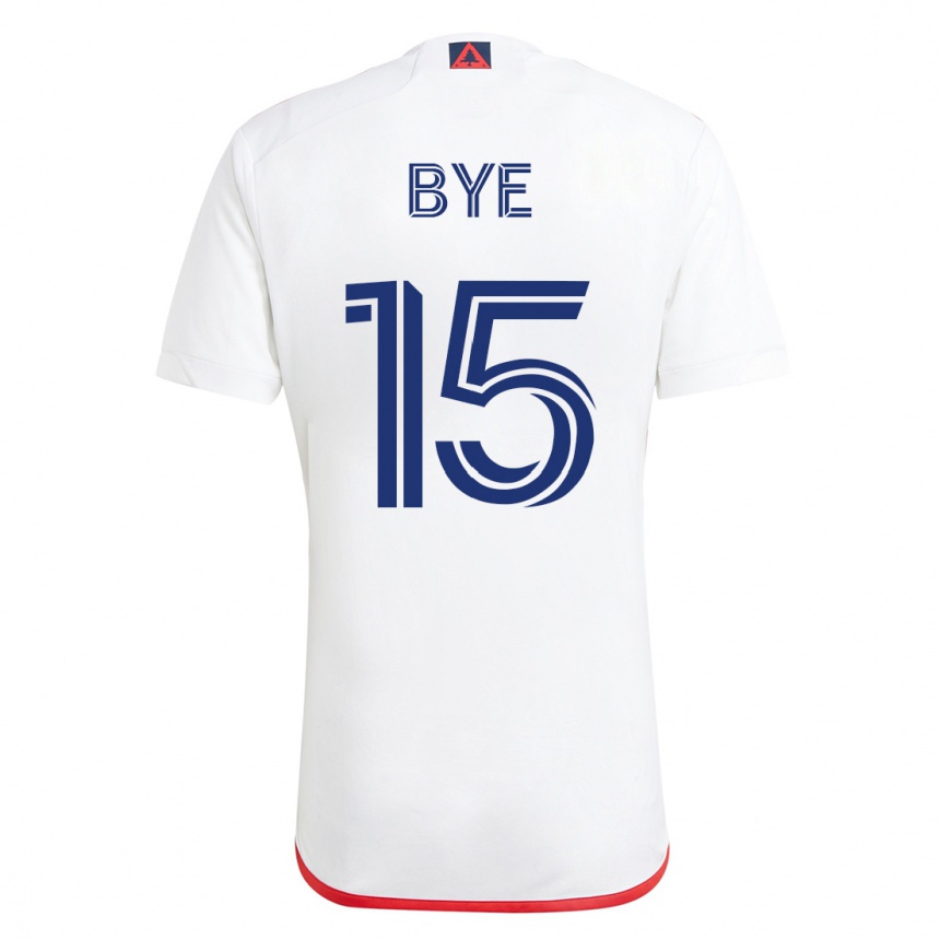 Herren Fußball Brandon Bye #15 Weiß Rot Auswärtstrikot Trikot 2023/24 T-Shirt Luxemburg