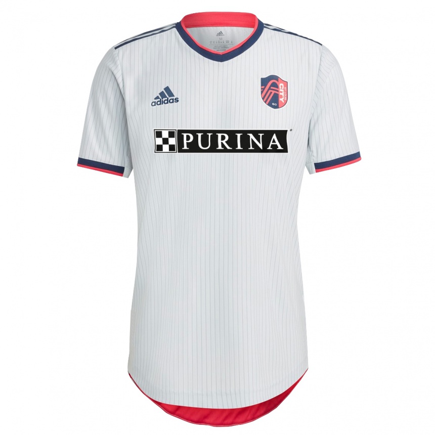 Herren Fußball Johnny Klein #41 Weiß Auswärtstrikot Trikot 2023/24 T-Shirt Luxemburg