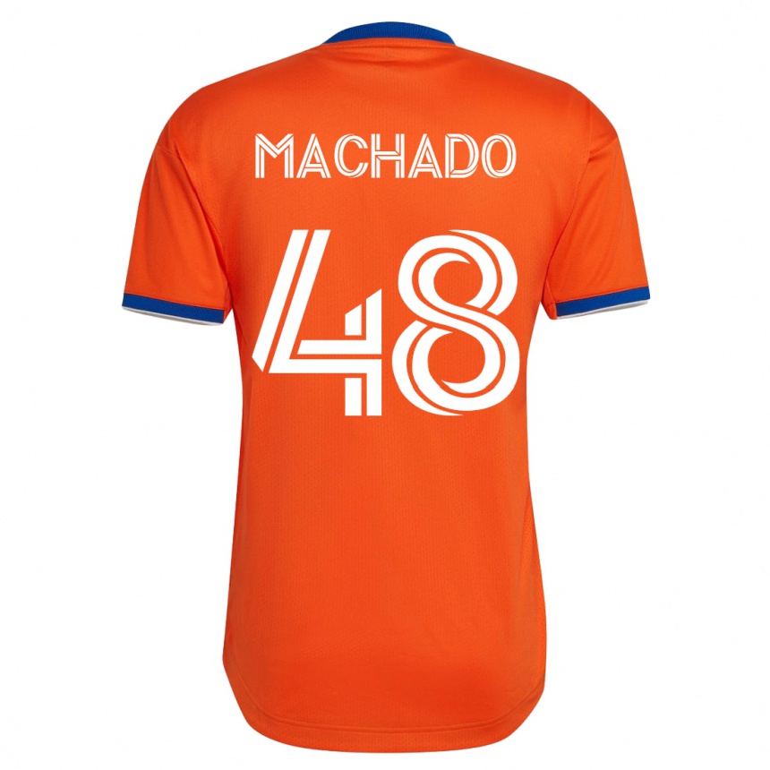 Herren Fußball Juan Machado #48 Weiß Auswärtstrikot Trikot 2023/24 T-Shirt Luxemburg