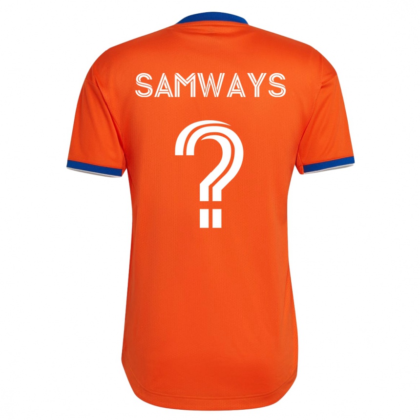 Herren Fußball Nicholas Samways #0 Weiß Auswärtstrikot Trikot 2023/24 T-Shirt Luxemburg