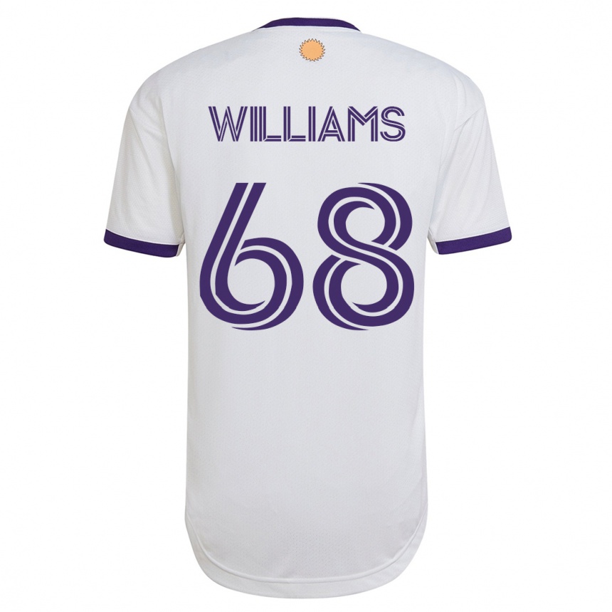 Herren Fußball Thomas Williams #68 Weiß Auswärtstrikot Trikot 2023/24 T-Shirt Luxemburg