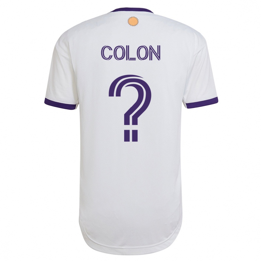 Herren Fußball Xzavier Colon #0 Weiß Auswärtstrikot Trikot 2023/24 T-Shirt Luxemburg
