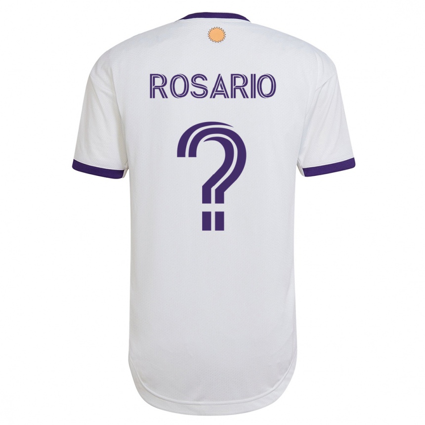Herren Fußball Gabriel Rosario #0 Weiß Auswärtstrikot Trikot 2023/24 T-Shirt Luxemburg