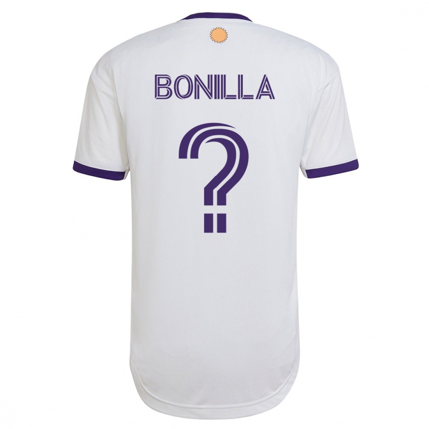 Herren Fußball Jarell Bonilla #0 Weiß Auswärtstrikot Trikot 2023/24 T-Shirt Luxemburg