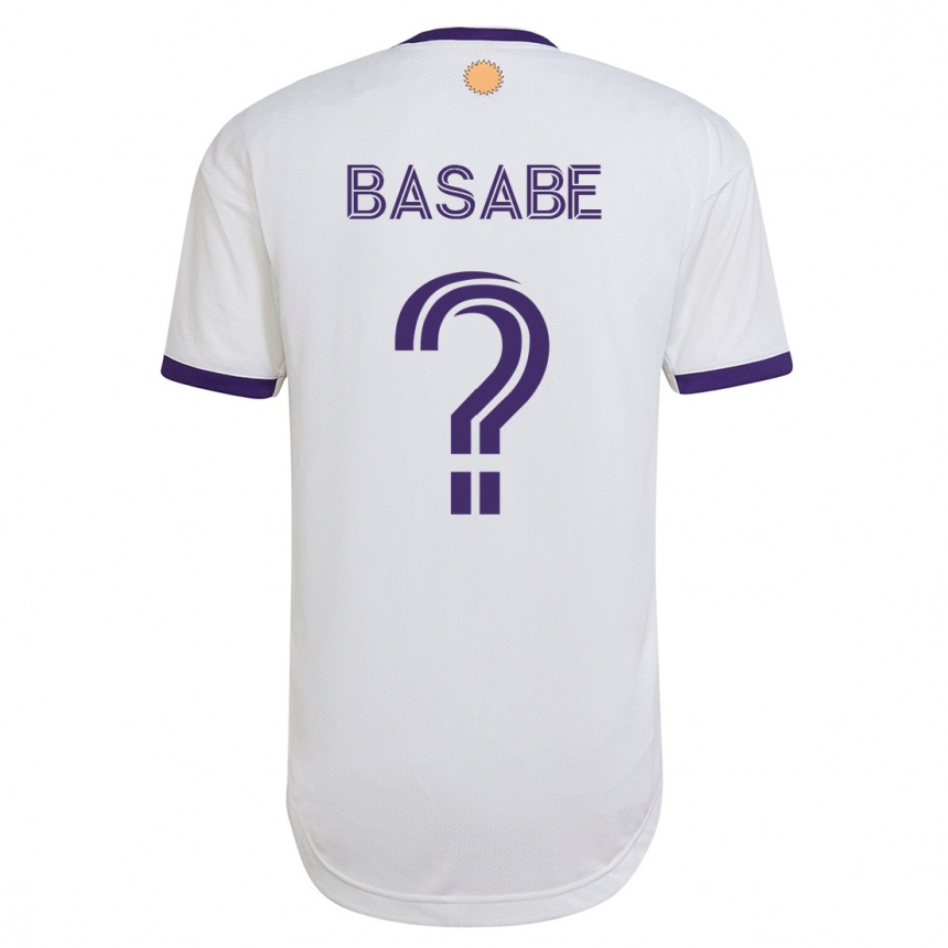 Herren Fußball Ryan Basabe #0 Weiß Auswärtstrikot Trikot 2023/24 T-Shirt Luxemburg