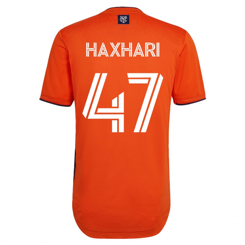 Herren Fußball Klevis Haxhari #47 Schwarz Auswärtstrikot Trikot 2023/24 T-Shirt Luxemburg