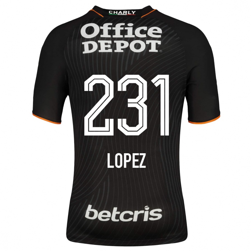 Herren Fußball Víctor López #231 Schwarz Auswärtstrikot Trikot 2023/24 T-Shirt Luxemburg