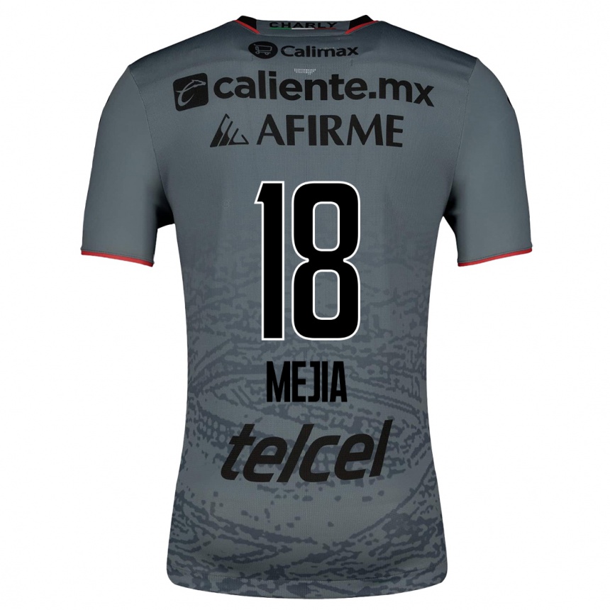 Herren Fußball Aarón Mejía #18 Grau Auswärtstrikot Trikot 2023/24 T-Shirt Luxemburg