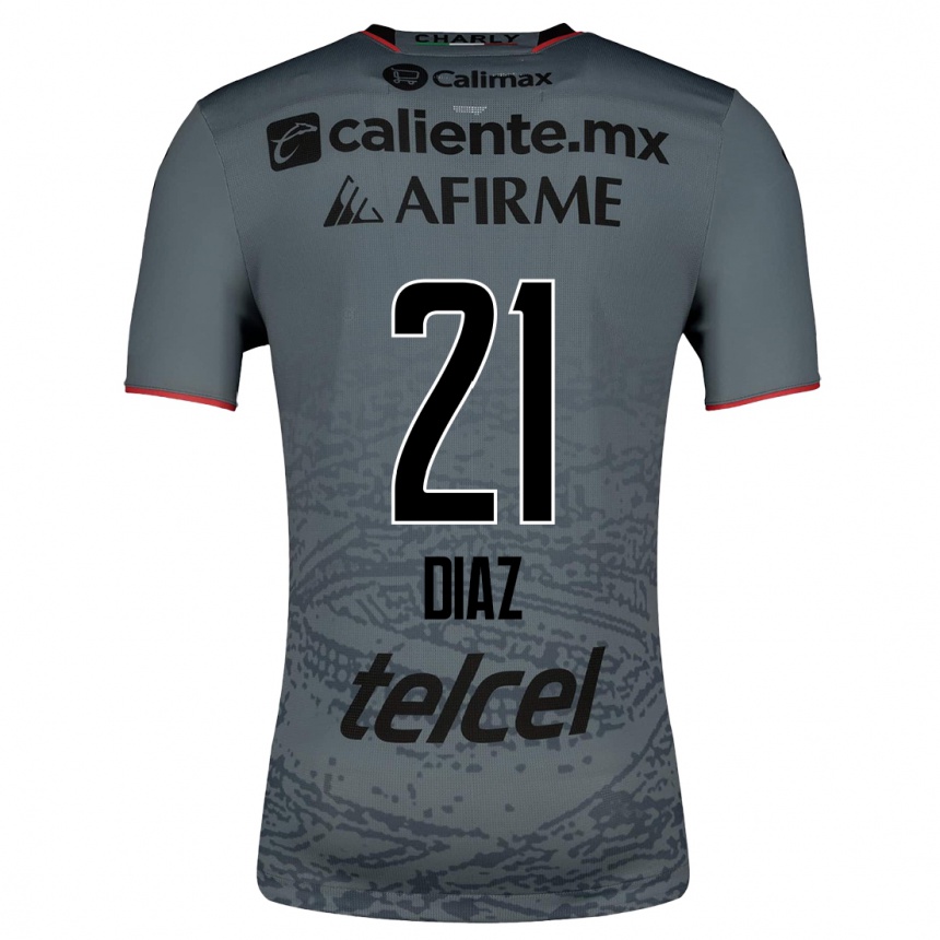 Herren Fußball Ricardo Díaz #21 Grau Auswärtstrikot Trikot 2023/24 T-Shirt Luxemburg