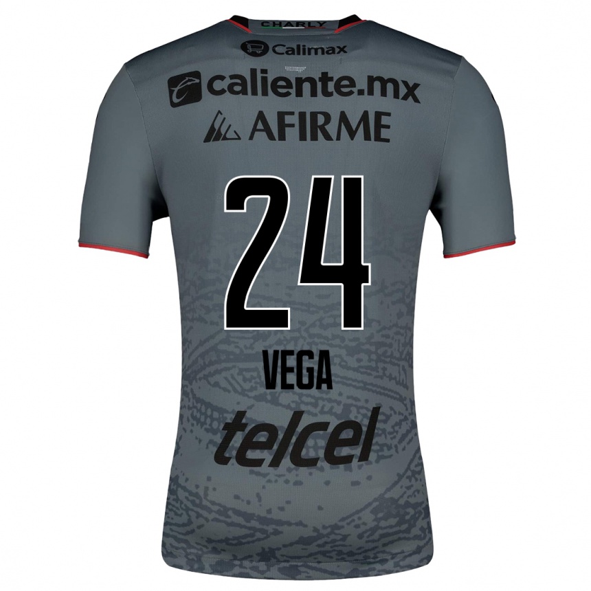 Herren Fußball Jesús Vega #24 Grau Auswärtstrikot Trikot 2023/24 T-Shirt Luxemburg