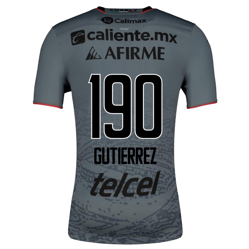 Herren Fußball Dayán Gutiérrez #190 Grau Auswärtstrikot Trikot 2023/24 T-Shirt Luxemburg