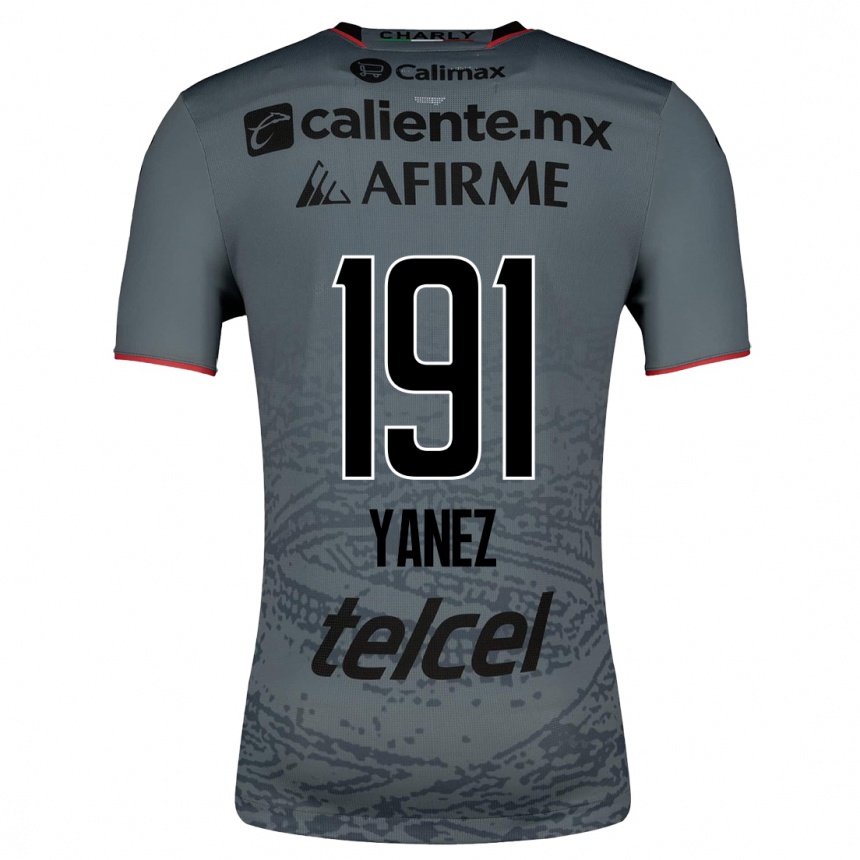 Herren Fußball Sebastián Yánez #191 Grau Auswärtstrikot Trikot 2023/24 T-Shirt Luxemburg