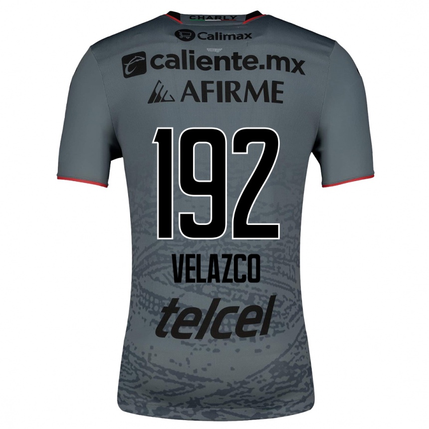 Herren Fußball Emiliano Velazco #192 Grau Auswärtstrikot Trikot 2023/24 T-Shirt Luxemburg