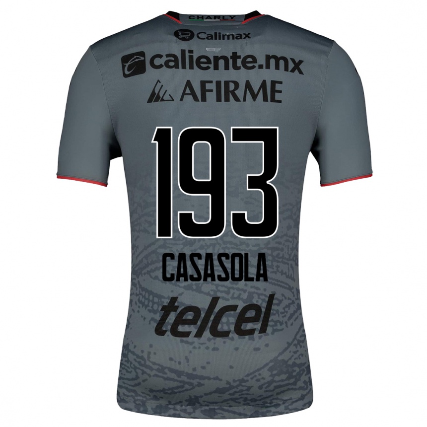 Herren Fußball Axel Casasola #193 Grau Auswärtstrikot Trikot 2023/24 T-Shirt Luxemburg