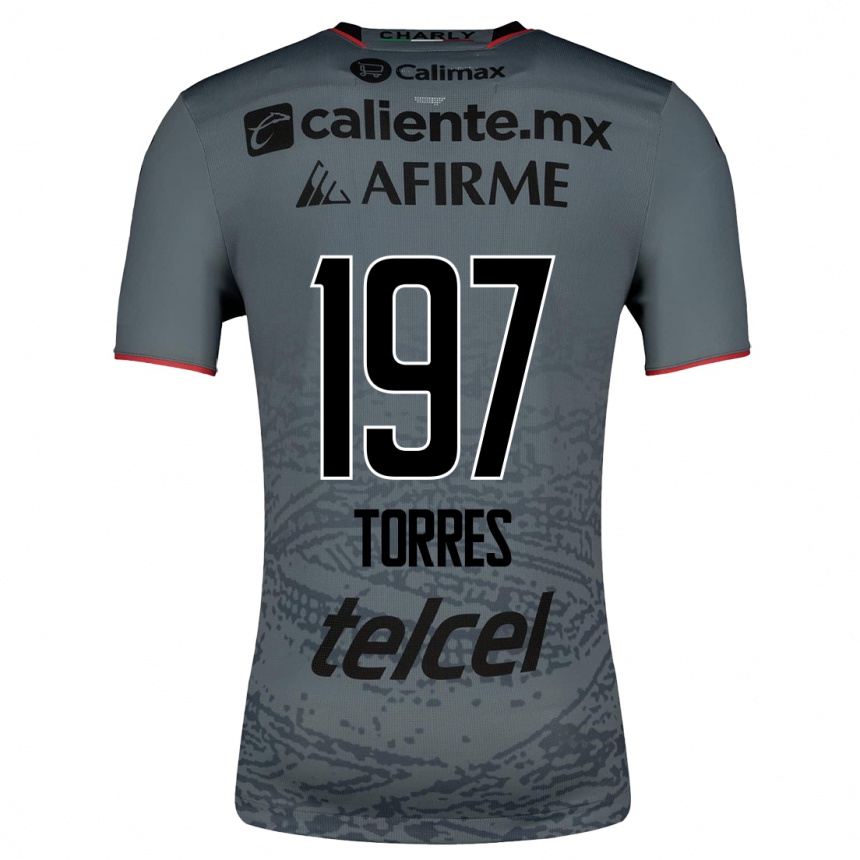 Herren Fußball Christopher Torres #197 Grau Auswärtstrikot Trikot 2023/24 T-Shirt Luxemburg