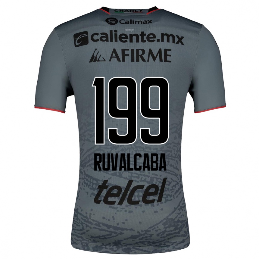 Herren Fußball Ignacio Ruvalcaba #199 Grau Auswärtstrikot Trikot 2023/24 T-Shirt Luxemburg