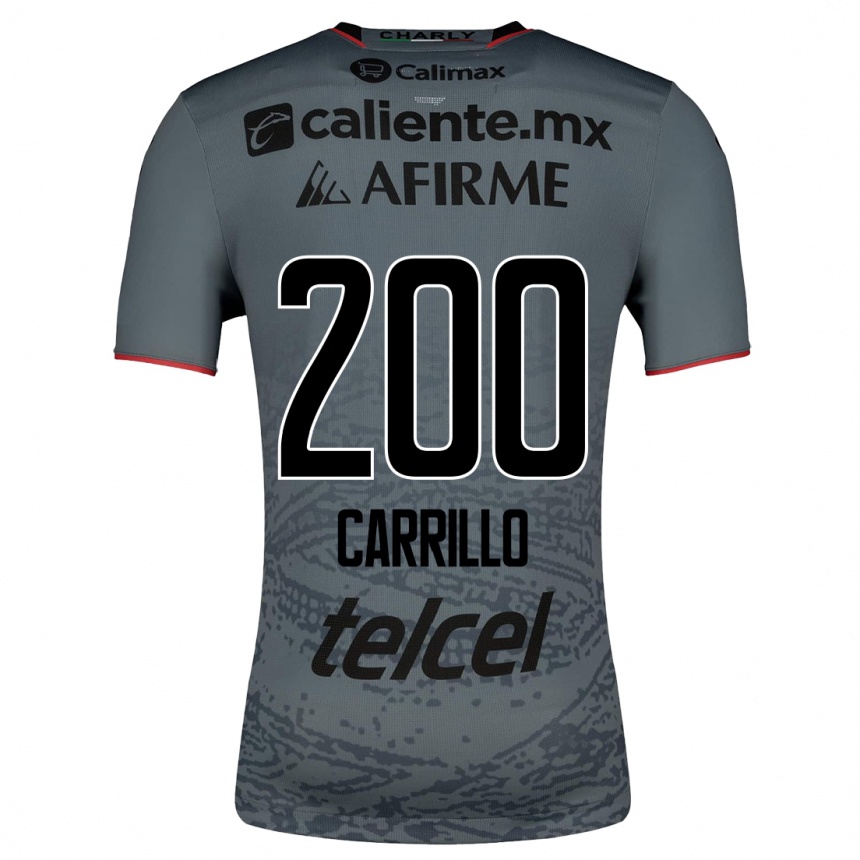 Herren Fußball Manuel Carrillo #200 Grau Auswärtstrikot Trikot 2023/24 T-Shirt Luxemburg