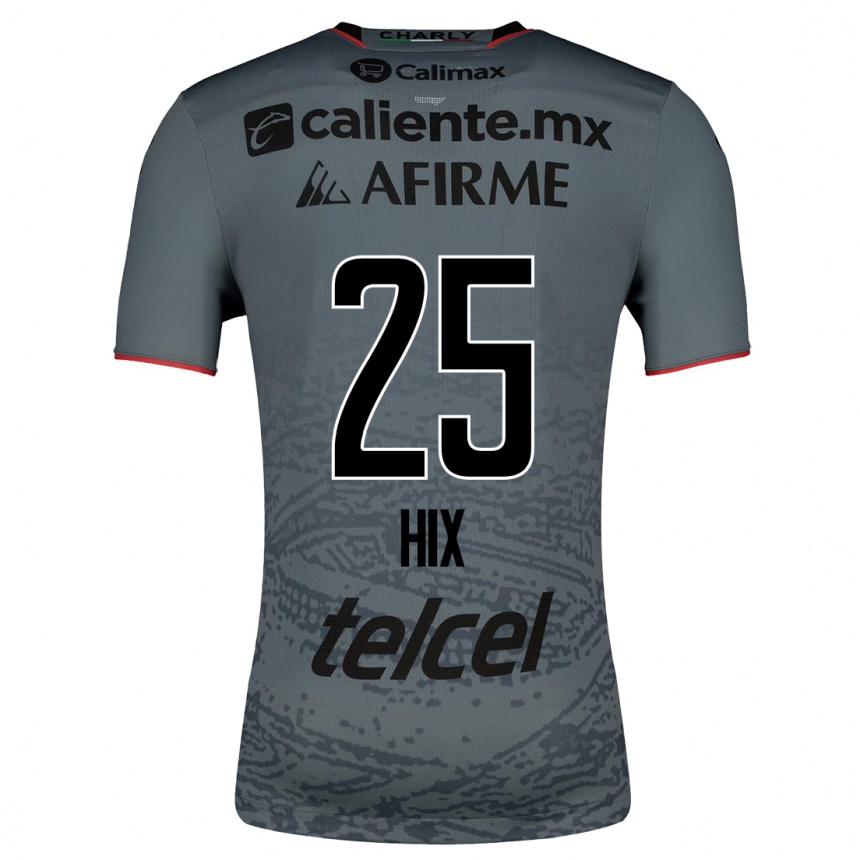 Herren Fußball Angelina Hix #25 Grau Auswärtstrikot Trikot 2023/24 T-Shirt Luxemburg